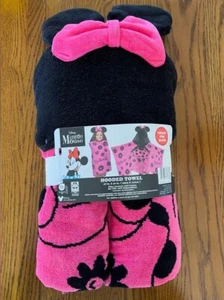 Asciugamano da bagno/spiaggia Minnie Mouse con cappuccio 27”X50” peluche morbido - Foto 1 di 4
