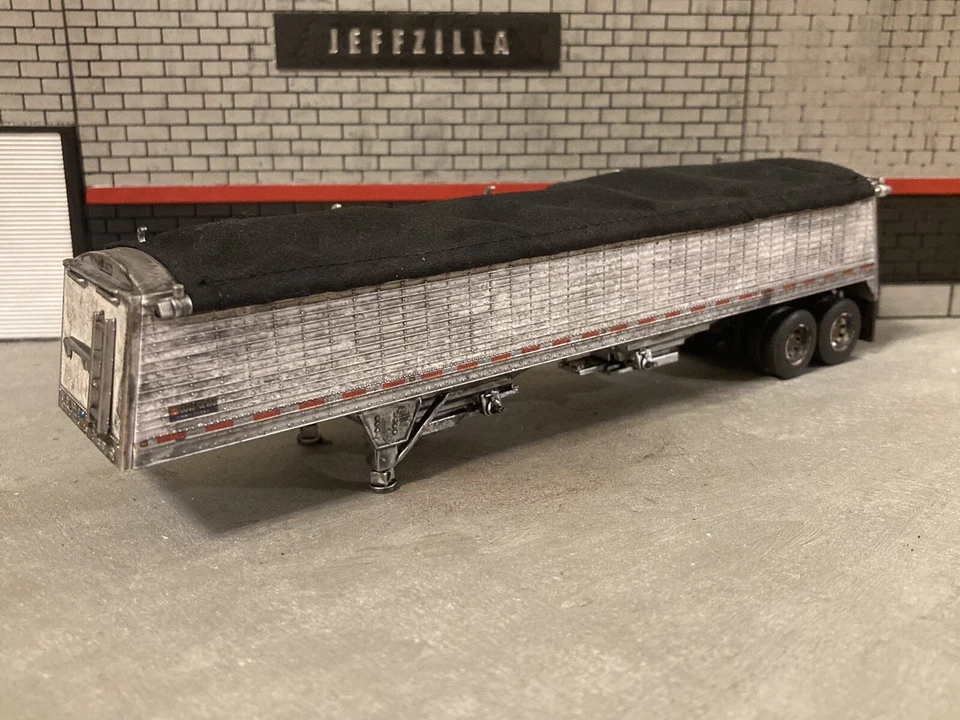 DCP Wilson Commander Grain Semi Trailer For 1/64 Diecast Truck Custom Weathered - Image 1 of 4
