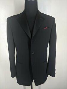Mabro Made In Italy Super 100's Tuxedo 3 Btn 2 Vents Flat Front Pants  38 Reg