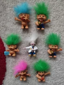 7 x Vintage Weetabix Weetos Trolls Pencil Toppers *FREE UK DELIVERY* - Picture 1 of 2