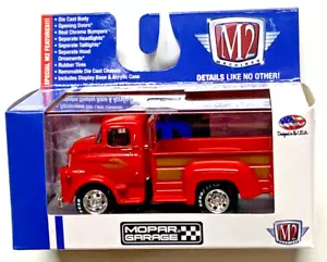 M2 MASCHINEN 1/64 MOPAR GARAGE 1957 DODGE COE LKW ROT - Bild 1 von 2