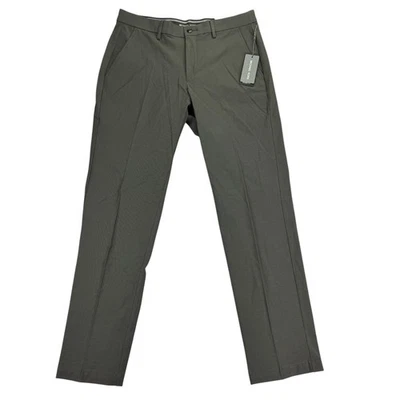 Pantalones de rendimiento Michael Kors para hombre calce clásico elástico verde militar 32x30 Foto 1 de 4