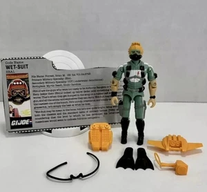 Vintage GI Joe Wet Suit V1 Action Figure 100% Complete with File Card ARAH 1986 - Picture 1 of 23