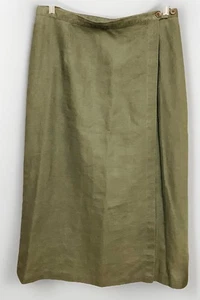 Patagonia Vintage Midi Skirt Women’s 12 Green Line Wrap A Line - Picture 1 of 7