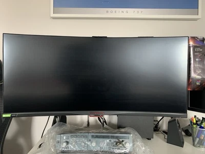 Acer Predator X34 34" 21:9 120 Hz QHD Ultrawide Curved Gaming Monitor - Image 1 of 4