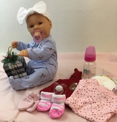 Berenguer La Newborn Moments 17” Vinilo Cuerpo Completo Vintage Boca Abierta Trajes Foto 1 de 4