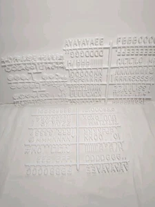 Felt Letter Board Letters and Symbols Over 200 3/4" White Plastic Missing a Few  - Picture 1 of 6