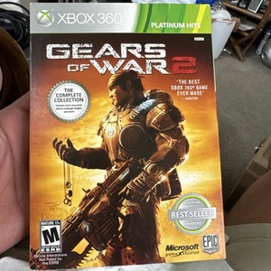 Gears of War 2 Microsoft Xbox 360 Platinum Hits with Slipcover CIB & 2 Map Codes - Picture 1 of 7
