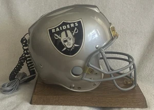 Telefono casco vintage RARO anni 80 Riddell Oakland Raiders Las Vegas Raiders ottimo stato - Foto 1 di 6