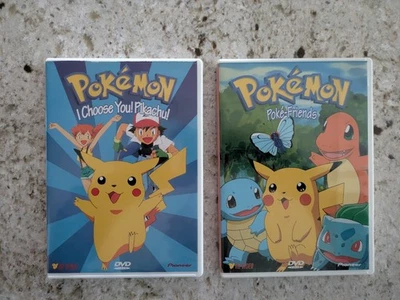 Pokemon 2 DVD Lot 1998: Vol. 1: I Choose You Pikachu; Vol. 4: Poke Friends - Image 1 of 3