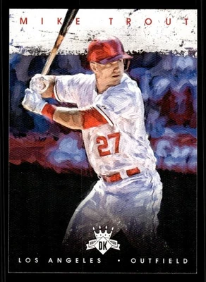 2016 PANINI DIAMOND KINGS MIKE TROUT 91 MINT BASEBALL LOS ANGELES ANGELS - Image 1 of 2