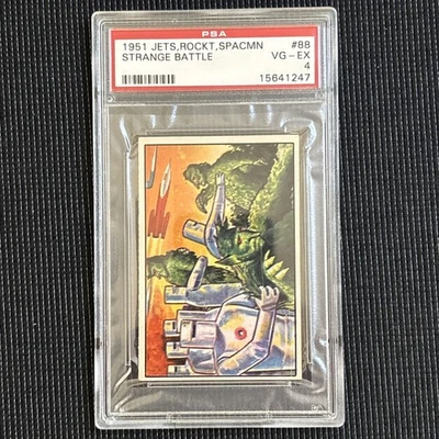 1951 Bowman Jets Rockets Spacemen Space # 88 Strange Battle PSA 4 VG-EX - Image 1 of 2