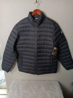 Ozark Trail Dark Gray Men's Size M Puffer Jacket Lightweight Packable Coat NWT - Image 1 of 4