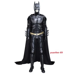Batman Bruce Wayne Cosplay Costume The Dark Knight Halloween Adult Jumpsuit Suit - Picture 1 of 26