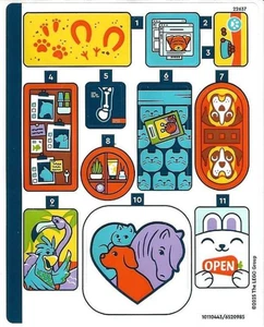 LEGO STICKER SHEET ONLY 42651 HORSE & PET VET CLINIC from set New - Picture 1 of 1