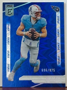 Will Levis 2024 Panini Donruss Elite BLUE STATUS #78 /875 F11 - Picture 1 of 1