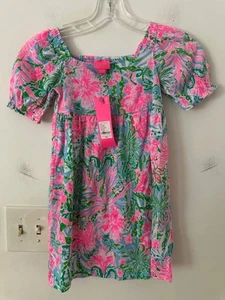 New Lilly Pulitzer mini Delaney kids dress size S 4-5years short sleeve - Picture 1 of 3