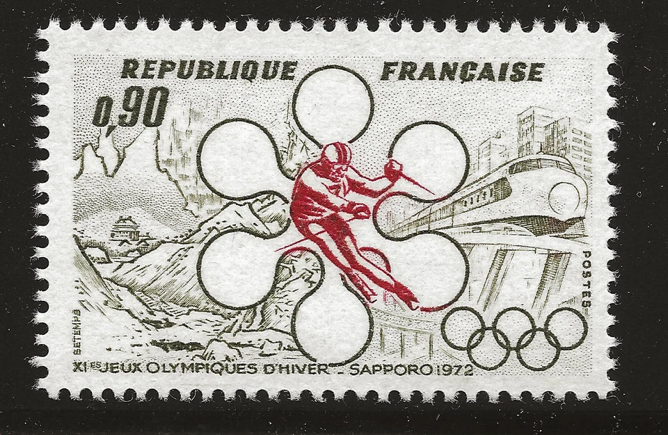 France Scott #1332, Single 1972 Complete Set FVF MNH - Image 1 of 1