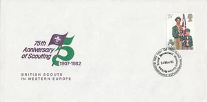 (133495) Youth British Scouts in Western Europe FDC Scout Movement BFPS 1982 - Picture 1 of 1