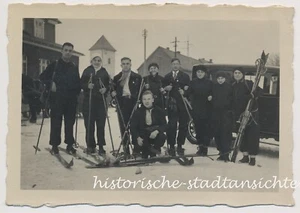 Altastenberg Winterberg Sauerland - Friends esquí viaje coche - foto antigua años 30 - Imagen 1 de 2