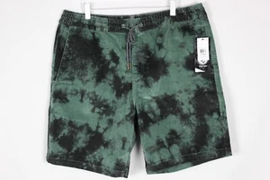 Volcom Men's Shorts Frickin Mix Elastic Waist XL Green Black Modern Fit - Picture 1 of 6