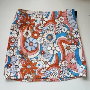 Retro Floral A-Line Skirt For Girls Size Small 6/6X by Art Class Multicolor - Picture 1 of 8