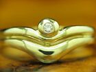 14Kt 585 Yellow Gold Ring Brilliant Solitaire Decorations/ Diamond/ 2,1G/ Rg 56