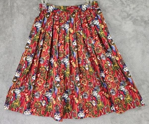Charter Club Petites Skirt Womens Size 6 Red Christmas Holiday Vintage Midi USA - Picture 1 of 8