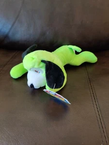 New Good Stuff Stuffed Plush Green Flat Dog NEW w/ TAG - Picture 1 of 2