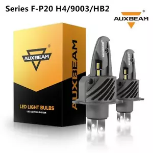 Kit 2X Lampadine Faro LED AUXBEAM H4 HB2 9003 Alto Basso 5000LM Bianco 6500K - Foto 1 di 12