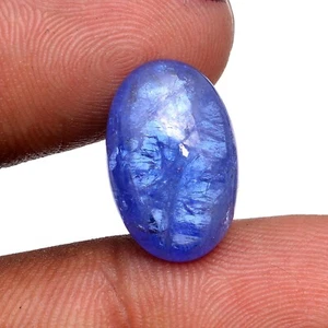 12 CTS Natural Blue Tanzanite Cabochon 17x11x6 MM Polished Oval Loose Gemstone - Bild 1 von 6