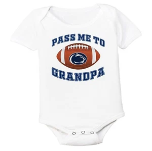 Penn State Lions Pass Me to GRANDPA GRANDMA DAD MOM UNCLE AUNT Baby Bodysuit - Picture 1 of 9