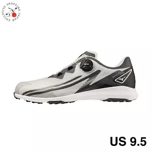 Mizuno NEXLITE WG BOA Men's Spikeless Golf Shoes EEE WIDE Gray/Black US9.5 26.5 - Picture 1 of 11