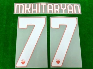 OFFICIAL AS ROMA HOME 2020-21 SERIE A NAME AND NUMBERING STILSCREEN PRINT - Picture 1 of 14