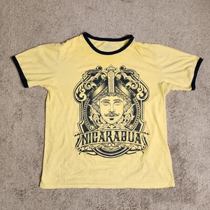 El Gueguense Nicaragua T-Shirt Adult XL Fachento Yellow Trim Shirt - Picture 1 of 5