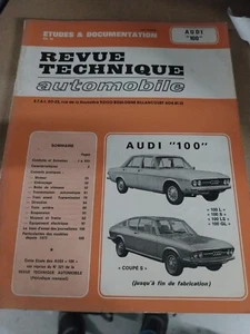 revue technique Audi 100 S Ls GL Audi 100 coupe S RTA audi 100 1800 1900 1.8 1.9 - Foto 1 di 14