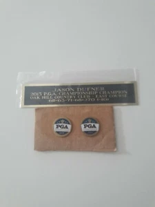 2013 PGA CHAMPIONSHIP GOLF ball markers OAK HILL CC w/ JASON DUFNER NAMEPLATE - Bild 1 von 4