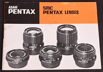 Original smc Pentax Lenses Manual - Excellent - Image 1 of 3