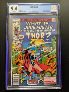 What If #10 CGC 9.4 1st Jane Foster as Thor, Marvel Comics, 1978, FREE UK POST - Picture 1 of 6