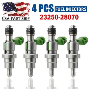 4 PCS Fuel Injectors 23250-28070 For Toyota RAV4 Avensis 2.0L Nadia Vista Noah - Picture 1 of 19