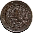 1897 Netherlands - 1 Cent  - Key Date - AU