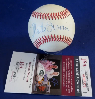 MONTE IRVIN SIGNED RON BASEBALL ~ JSA AH07372 - Image 1 of 3