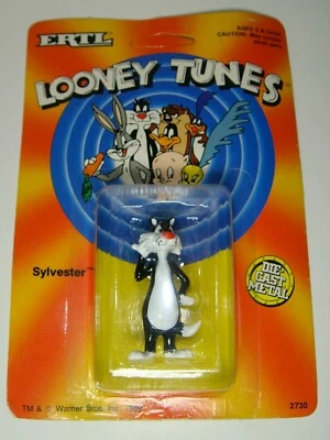 Looney Tunes SYLVESTER CAT Yellow Car Ertl Die Cast 1988 Warner Bros - Image 1 of 4