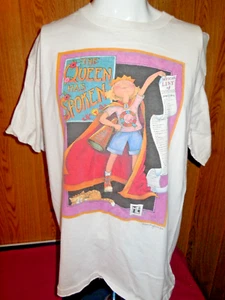 Camiseta Y8 De Colección Mary Engelbreit La Reina Has Hablado Estampado Grande XL EE. UU. - Imagen 1 de 5