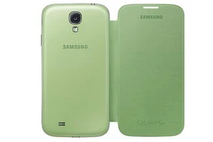 NEW Authentic Samsung Galaxy S4 Flip Cover EF-FI950BGESTA OEM Folio Case Green - Picture 1 of 5