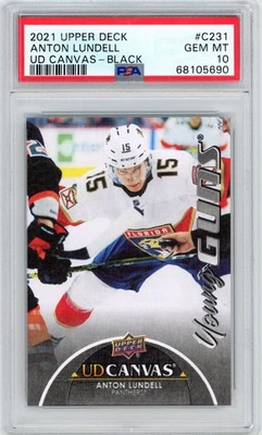 2021 Upper Deck ANTON LUNDELL #C231 RC Cavanas Black PANTHERS PSA 10 GEM M856 - Image 1 of 3