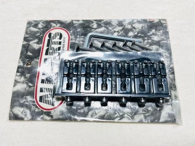 Schaller 2000 Series 6 String Bass Bridge Black Chrome Hardware from Japan BIN Foto 1 de 4