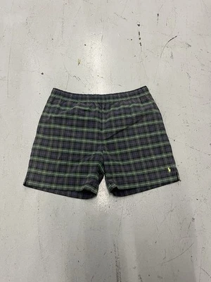 Bañador Polo Sport Ralph Lauren para hombre talla GRANDE azul verde forrado de malla a cuadros Foto 1 de 4