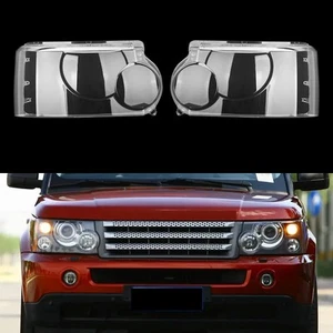 2x Headlamp Headlight Lens Cover Fit For Land Rover Range Rover 2006-2009 Acc - Bild 1 von 7