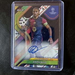 Topps Finest UCC 2024-25 Raphinha Barcelona autograph 3/10 - Picture 1 of 3